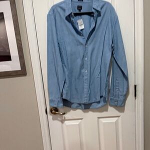 J. Crew Light Blue Casual Button Down Shirt